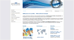 Desktop Screenshot of pro-m-tec.de