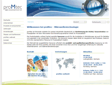 Tablet Screenshot of pro-m-tec.de